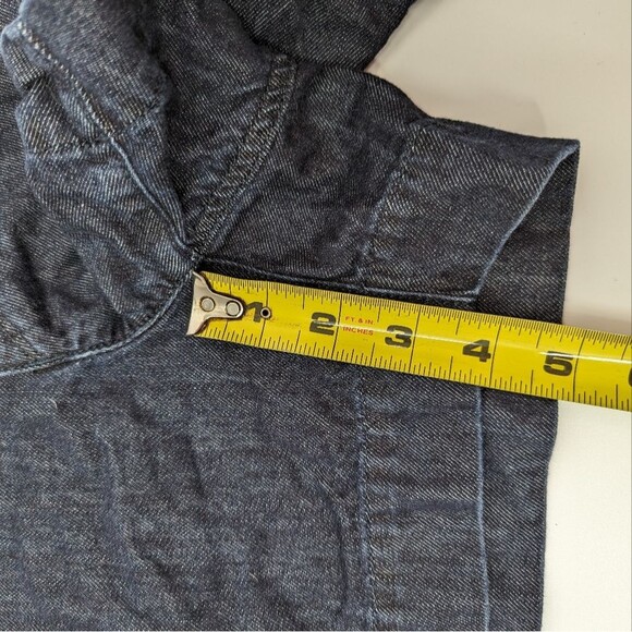 LOFT Dark Wash Denim Shorts Size 4 - Picture 6 of 9